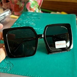 True Religion Oversized Black Sunglasses